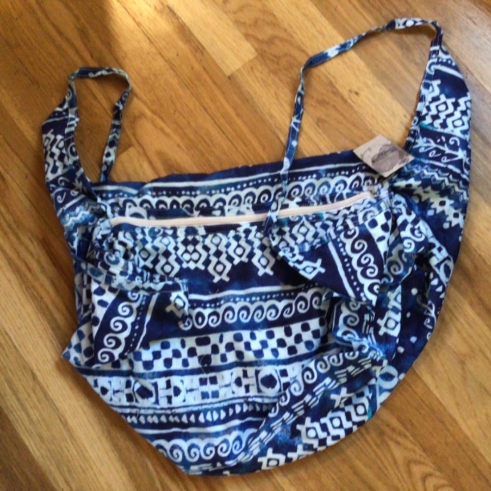 🔆HP💝Macchiato Di Ruggine Boho oversized Bag blue - Picture 3 of 6